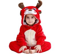 HAHASHOW Halloween Baby Romper Dzīvnieku kostīms 0-6 mēneši, flaneļa pidžama ar dzīvnieku dizainu, silta Unisex pidžama jaundzimušajiem, gudrs bērnu Halloween apģērbs