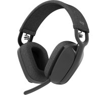 Logitech Zone Vibe 100 Vieglas bezvadu austiņas ar mikrofonu trokšņu slāpēšanai, daudzpunktu Bluetooth austiņas, darbojas ar Teams, Google Meet, Zoom, Mac/PC - grafīts