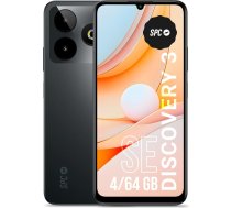 SPC Discovery 3 SE viedtālrunis 6,8" HD+, 64 GB iekšējās atmiņas un 4 GB RAM, 13 MP Dual Cam AI, NFC un biometrija, Android 14, 5000 mAh akumulators, tumši matēta krāsa