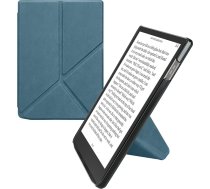 kwmobile Aizsargvāciņš Pocketbook InkPad 4 / Color 3 / Color 2 / Vivlio InkPad 4 / InkPad Color 3 - mākslīgās ādas vāciņš - eReader Flip Case ar automātiskā miega funkciju - vāciņš ar statīvu - Petrol