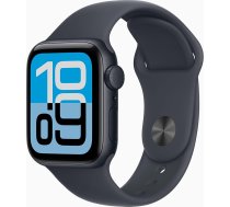 Apple Watch SE 3 [GPS, 40 mm] Alumīnija korpuss Midnight ar sporta siksniņu Midnight, S/M (Atjaunots)