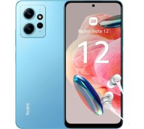 Xiaomi Redmi Note 12 viedtālrunis ar austiņām, 4 + 128 GB, mobilais tālrunis bez līguma, 6,67 collu FHD+ AMOLED DotDisplay, 5000 mAh, 50 MP kamera, 33 W ātrā uzlāde, Dual SIM, ledus zils (DE