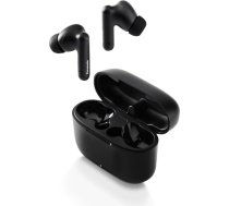 Panasonic RZ-B110WDE-K bezvadu austiņas, 5.3 Bluetooth, ērtas ausu austiņas, austiņas ar iebūvētu mikrofonu, XBS, līdz 26 stundām atskaņošanas ar lādēšanas kārbu, melnas krāsas