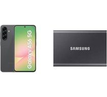 Samsung Galaxy A56 5G AI viedtālrunis 8 GB RAM 128 atmiņa + Samsung Portable SSD T7 1TB