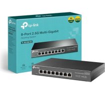 TP-Link nepārvaldāms 8 pieslēgvietu 2,5G daudzgigabitu 2,5G galddatora komutators, 802.3X plūsmas kontrole, 802.1p/DSCP QoS, ideāli piemērots maziem un mājas birojiem, dizains bez ventilatora, metāla korpuss, Plug and Play (TL-SG108-M2)