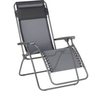 Lafuma MOBILIER MOBILIER Zero Gravity RT 2 atpūtas krēsls - saliekamais terases krēsls terasei un dārzam - izturīgs Batyline audums - daudzpozīciju atpūtas krēsls, ērts, Francija - pelēks čuguns