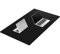 Cacoy 1200 x 800 mm ādas galda paklājs, lielformāta spēļu peles paklājs, pagarināmais galda paliktnis, ūdensizturīgs pagarināmais biroja paklājs, galda (melns)