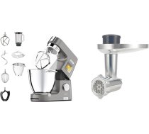 Kenwood Titanium Chef Patissier XL KWL90.034SI, virtuves kombains ar integrētiem svariem, ieskaitot KAX950ME 4 gabalu konditorejas komplektu sudraba krāsā un gaļasmašīnas piederumus Kenwood virtuves kombainiem