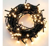 hellum āra pasaku gaismas, 200 LED, silti baltas, pasaku gaismas ar taimeri, iekštelpās, Ziemassvētku eglītei, 19,9 m apgaismojuma garums, zaļa kabeļa krāsa
