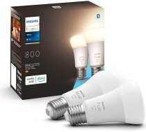 Philips Hue White A60 viedā LED lampa E27-2 Stuks - Warm Wit Light - Dimbaar - Savienojams ar Bluetooth no Hue Bridge - Darbojas ar Alexa un Google Home