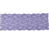 Mežģīņu dāvanu lenta ar auduma apmali, 17 cm plata, 10 jardu garumā – elegants dekoratīvais elements, augsta elastība, daudzpusīgi izmantojama rokdarbiem un apģērbiem (jaunā zila krāsa)