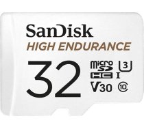 SanDisk augstas izturības 32 GB MicroSDHC atmiņas karte + adapteris (autokamerām un privātajām drošības kamerām, 100 MB/s nolasīšanas ātrums, V30 Full HD un 4K video)