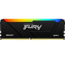 Kingston Fury Beast RGB 32GB 3200MT/s DDR4 CL16 DIMM PC atmiņas modulis KF432C16BB2A/32