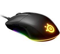 SteelSeries Rival 3 - Spēļu pele - 8 500 CPI Truemove Core optiskais sensors - 6 programmējamas pogas - sadalītas trigeru pogas [