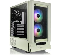 Thermaltake Ceres 350 MX Matcha Green, ATX Midi-Tower, 2 priekšējie paneļi (rūdīts stikls/plākšņu siets), slēpto savienotāju atbalsts, 2 x 140 mm ARGB, USB-C, klusa gaisa plūsma