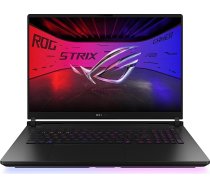 ASUS ROG Strix Scar 18 G835LX klēpjdators; 18 collu WQXGA 240Hz/3ms 16:10 MiniLED displejs; Intel Core Ultra 9 275HX; 64 GB RAM; 2TB SSD; NVIDIA RTX 5090; Win11 Home; QWERTZ; Izslēgts melns; 3 mēnešu GamePass