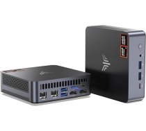 NiPoGi AM21 Mini dators AMD Ryzen 7 8745HS (8C/16T, līdz 4,9 GHz), 32 GB DDR5 5600 MHz, 1 TB M.2 NVME SSD Mini galddators, 4K Quad Screen displejs, 2X HDMI, DP, WiFi 6