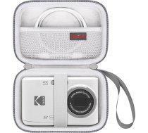 Elonbo kameras somiņa Kodak PIXPRO FZ55, FZ53, FZ45, FZ43 16MP digitālajai kamerai, videoreportāžas kameras glabāšanas turētājs, ceļojuma somiņa, tīklveida somiņa, piemērota baterijām, kabeļiem, karšu lasītājam, pelēka