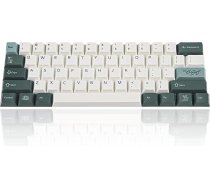 Guffercty kred 61 taustiņš PBT Cherry Profile taustiņu vāciņi ar 60 % krāsu un 6,25 U atstarpes joslu Cherry MX slēdzim 60% mehāniskai spēļu tastatūrai, tikai vāciņi (72 taustiņi, botāniski)