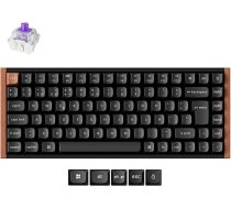 Keychron K2 HE bezvadu tastatūra, 75% ES ISO dizains, 2,4 GHz un Bluetooth 5.2, Gateron magnētiskais slēdzis, dubultā sliedes migla, spēļu tastatūra Mac un Windows, īpašais izdevums, melna krāsa