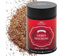 Hallingers Love Mix – Roibusch tēja/rooibos ar aveņu un vaniļas garšu (metāla kārbiņā) – Dāvanu idejas Ziemassvētkiem un dāvanas Adventes kalendārs | Kāzu apsveikumi, labākās vēlējumi, pateicības vārdi, gadadienas