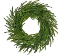 40 cm Adventes vainags, Mākslīgais Norfolka Ziemassvētku vainags, Durvju rotājums, Durvju vainags, Adventes rotājums, Ziemassvētku rotājums, Galda vainags, Sienas vainags iekarināšanai, Mājas, iekštelpās