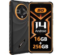 Ulefone Armor X31 Pro 5G āra mobilais tālrunis 2025, 16GB + 256GB/SD-2TB, 64MP + 25MP nakts redzamība ar atspīduma lukturīti 6050mAh 6,56 collu 120Hz Android 14 mobilais tālrunis ar 3 ligzdām/personas ID/pirkstu nospiedumu/GPS/OTG/NFC Orange