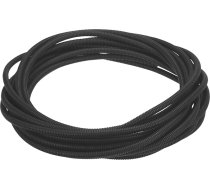 QUARKZMAN Split Cable Duct Pipe 3/8 Inch (10 mm) ID 50 ft (15 m) Cable Duct Pipe Karstumizturīga un aukstumizturīga -40F līdz 257F Plastmasas elastīga šļūtene kabeļu aizsardzībai elektrības kabeļiem, melna