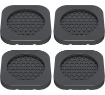 Washing Machine Vibration Cushion Non-Slip Shock Absorber Feet, Washing Machine Vibration Pad | High Performance Floor Protection Mat Set, Multi-Purpose Loss Spin Reduction Accessories (2.36 x 2.36 x