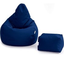 Loft 25 Gaming Bean Bag, Gaming Chair for Indoor Living Room Outdoors, Water-Resistant, Ergonomic Design for Body Support, Durable and Comfortable (Navy, Bean Bag Set)