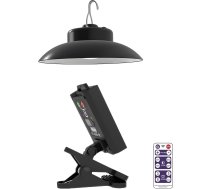 Solar-Terrassenschirm-Licht, 1,2 W LED, Clip-On-Design mit mehrstufiger Helligkeit, Timer-Einstellung, 5-8 Stunden Aufladung, für Außenbeleuchtung, Camping, Strand