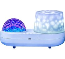 Tnfeeon LED-Weißlichtprojektor, Atemberaubender Wassereffekt, 3 W, Romantisches Schlafzimmer, Wohnzimmer, Umgebungslicht, Energieeffizient, Geringer Stromverbrauch, Einfache Plug-and-Play-Einrichtung,