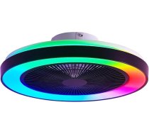 Griestu ventilatori ar apgaismojumu: Iebūvējams iekštelpu ventilators ar tālvadības pulti, kas aprīkots ar apgaismojumu un apgaismojumu ar gaismu.