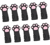 minkissy Pack of 10 Silikona aizsargvāciņi nagu šķērēm ar kaķu ķepu dizainu Knaibles Aizsargapvalki manikīram un pedikīram Vairākkārt lietojami instrumentu pārvalki pincetei un šķērēm