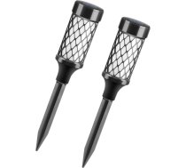 TOYANDONA 2 x saules LED ceļa apgaismojums Ūdensizturīga gaisma Dārza ainavu gaisma Saules gaisma Zāliena prožektoru apgaismojums Baseina piebraucamais ceļš