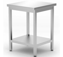 Centrālais darba virsmas galds ar plauktu Budget Line 600 x 600 x 850 mm - Hendi 817094