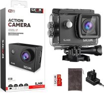 SJCAM SJ4000 zemūdens kamera Action Cam 4K30fps WiFi kamera, 40MP Ultra HD 170°FOV ar ledus attēla stabilizāciju, 30 m / 98 pēdas ūdensizturīga kamera ar 2 baterijām, 32G SD karti un ķiveres stiprinājumu
