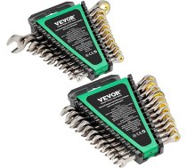 VEVOR 24 gab. reversu atslēgu komplekts ar organizatora statīvu, Cr-V tērauda atslēgu komplekts, SAE 1/4" līdz 7/8", metriskais 8 mm līdz 19 mm, ideāli piemērots mājsaimniecībai, automobiļu remontam, darbnīcām