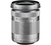 OM SYSTEM M.Zuiko Digital ED 40-150mm F4-5.6 telefoto tālummaiņas objektīvs piemērots visām MFT kamerām (Olympus OM-D un Pen modeļi, Panasonic G sērija) Sudraba krāsā