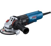 Bosch Professional Winkelschleifer GWS 17-125 PS (PROtection-Schalter, Staubfilter, Vibration Control-Zusatzhandgriff, Schutzhaube, Trennschutzhaube)