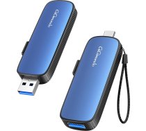 GiGimundo ārējais SSD 256 GB ar līdz 1073MB/s USB zibatmiņas disku, ārējais cietais disks ar dubulto USB C + USB A USB stick 3.2 Gen2 atmiņas karti iPhone 15/16/17/PS4/Android tālrunim/tabletam/Lapdatoram/Mac datoram