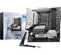 MSI B760M Project Zero pamatplate, Back Connect mATX - atbalsta 14, 13 un 12 paaudzes Intel Core procesorus LGA 1700, DDR5 7800+MHz/OC, PCIe 5.0 x16,