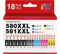 Starink PGI-580 CLI-581XXL printeru kasetnes, kas saderīgas ar Canon 580 581 XXL kasetnēm, kas paredzētas Canon Pixma TS705 TR8550 TS6150 TR7550 TS6250 TR8500 TS8251 TS6350 (PGBK/C/M/Y/BK,1 8)