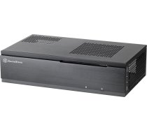 SilverStone SST-ML06B - Milo Slim HTPC klusais Mini-ITX datora korpuss, melns