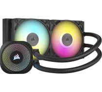Corsair iCUE LINK Titan 240 RX RGB dzesētājs CPU - 240 mm AIO - 2X RX120 RGB ventilators - paredzēts Intel LGA 1851/1700, AMD AM5/AM4 - iekļauts iCUE LINK sistēmmezgls - melns