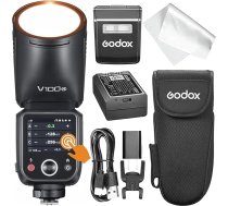 GODOX V100 N kameras zibspuldze, V100N 100W zibspuldze ar skārienjūtīgu ekrānu, TTL HSS 1/8000s Speedlite, saderīga ar Nikon Z6III Z8 Z5 Z50II Z50 Z50 Zfc Z6II Z30 Z6 Z50II Z7II Z8 Z9 un D3500 D850 D850 D7500 D5600 D750