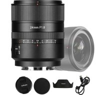 7artisans AF 24 mm F1.8 automДЃtiskДЃs fokusД“ЕЎanas objektД«vs Nikon Z pilna formДЃta platleЕ†Д·a fotoobjektД«vam, lielas atvД“ruma pakДЃpes kameras objektД«vs, kas saderД«gs ar Nikon Z montДЃЕѕas objektД«viem Z5, Z6, Z7, Z50, Z6 II, Z7 II, melns