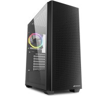 Sharkoon VS9 RGB Midi ATX PC korpuss, melns