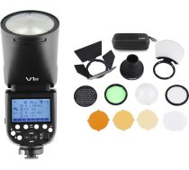 Godox V1C profesionāla zibspuldzes ierīce, kas saderīga ar Canon EOS sērijas 1500D 3000D 5D Mark III 5D Mark III AK-R1