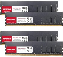 DDR4 RAM: GIGASTONE 32GB komplekts (4x8GB) DDR4 3200MHz (2933MHz vai 2666MHz) PC4-25600(PC4-23400/21300) CL22 1.2V UDIMM 288Pin Non-ECC Unbuffered PC Desktop High Performance Upgrade